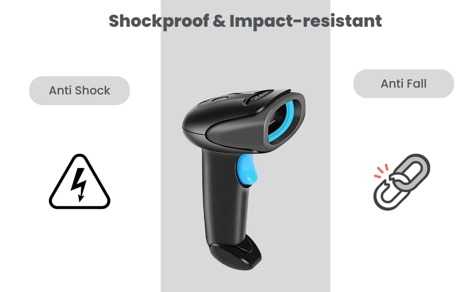 Description 1D/2D/QR Code Plug and Play 2.4GHz Wirelss Barcode Scanner for Fast & High Speed Scanning