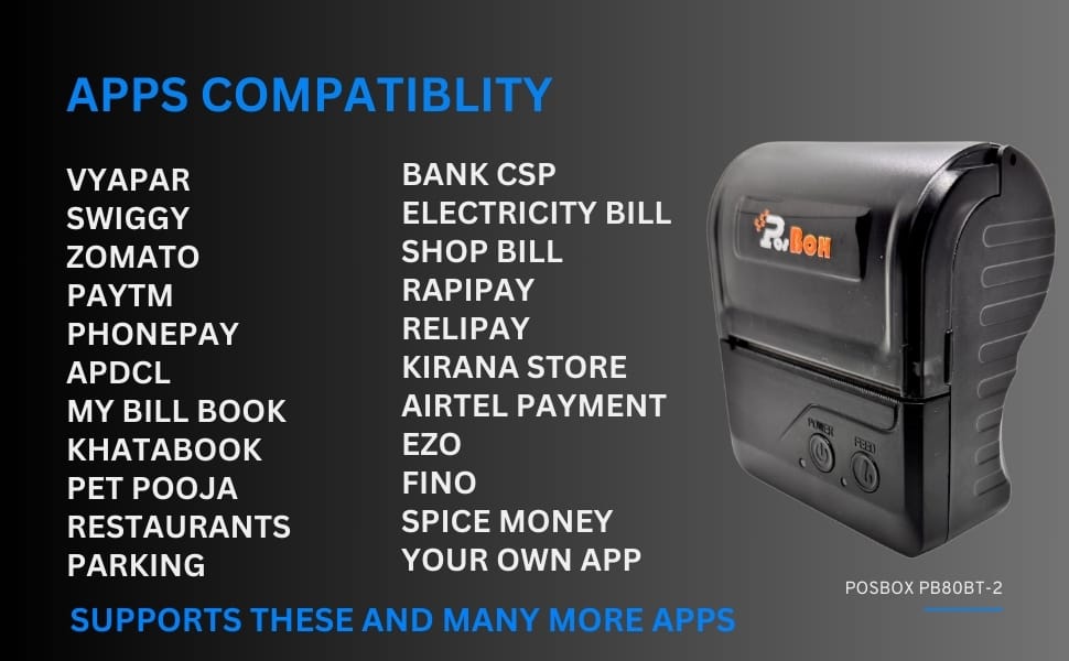 Description 3 Inches Direct Thermal Wireless Printer USB + Bluetooth + 2600mah Rechargable Battery