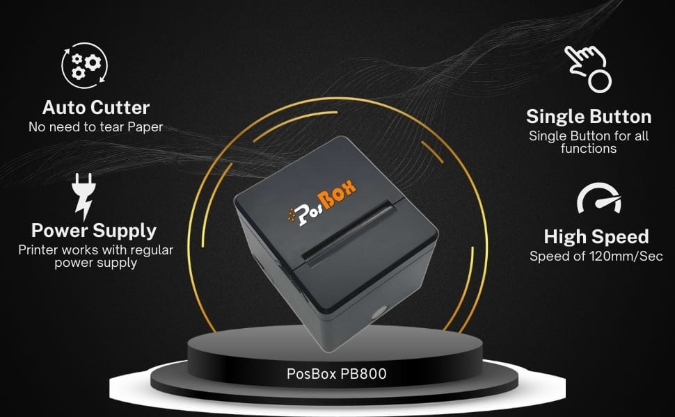 Description 3 inch POS Desktop Thermal Printer with Auto Cutter, Speed: 120mm / Sec, USB + LAN Interface