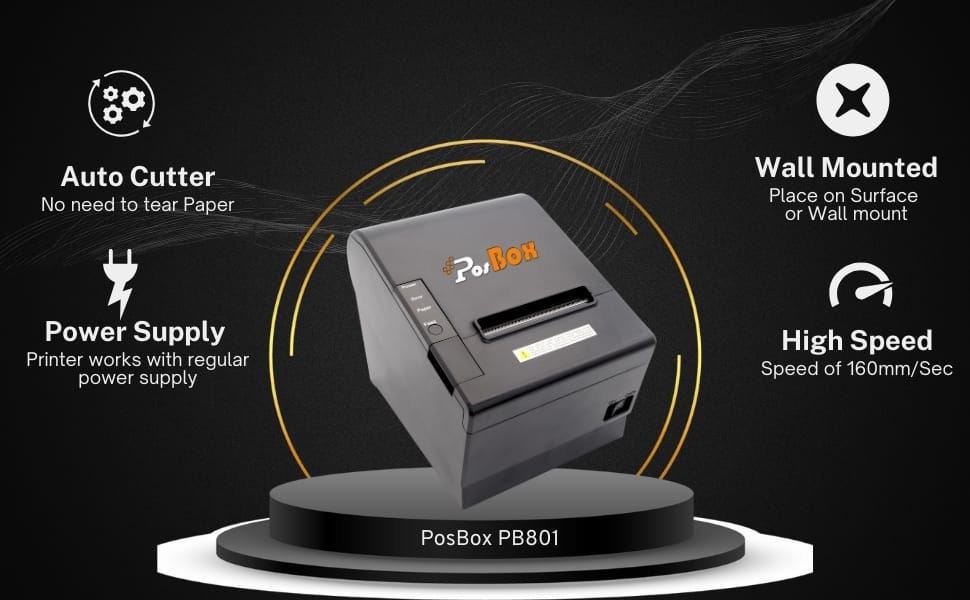 Description 3 inch POS Desktop Thermal Printer with Auto Cutter, Speed: 160mm / Sec, USB + LAN Interface