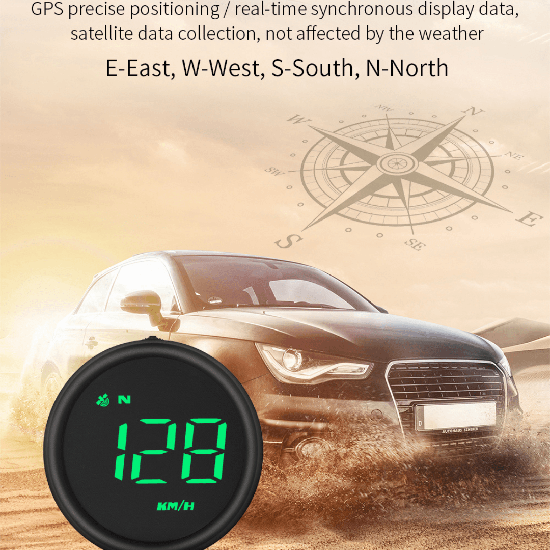 Description 2.6in HD Car Head Up Display G1 HUD Smart Digital GPS Speedometer Plug And Play