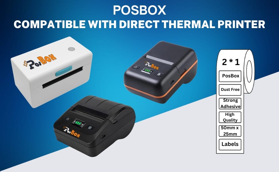 Description Thermal labels 2 inch x 1 Inch (500 labels) Set of 5