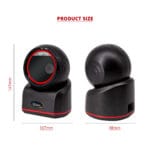 1D + 2D Desktop Hands-Free Automatic Barcode Scanner for QR Code and Barcode Scan