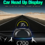 Multi-Color Screen Car hud Head up Display OBD2 Speed Warning with Reflective Mirror