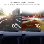 5″ Multi-Color Screen Car hud Head up Display OBD2 Speed Warning with Reflective Mirror