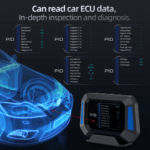 Car Head Up Display P21 with Ambient Light, Slope Meter, Display of Vehicle Speed, Driving Distance, Universal for All Cars