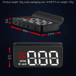 M3 Auto OBD2 Head Up Display Car Electronics HUD Projector Display Digital Car Speedometer