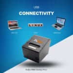 3 inch POS Desktop Thermal Printer with Auto Cutter, Speed: 160mm / Sec, USB + LAN Interface