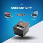 3 inch POS Desktop Thermal Printer with Auto Cutter, Speed: 250mm / Sec, USB + Bluetooth Interface"