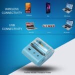 2 inch USB + Bluetooth Portable Receipt Printer with 2600mah Battery