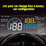 Car HUD With Transparent Mirror Reflect C600 Head Up Display No Need Film OBD Diagnostic