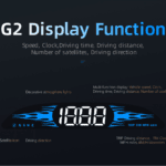 G2 HUD Head Up Display Multi-function Display HD Brightness Auto-sensitive Black