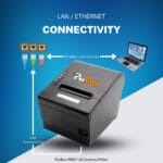 3 inch POS Desktop Thermal Printer with Auto Cutter, Speed: 160mm / Sec, USB + LAN Interface