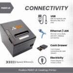 3 inch POS Desktop Thermal Printer with Auto Cutter, Speed: 160mm / Sec, USB + LAN Interface