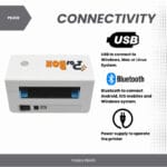 4 Inch Direct Thermal Barcode Label Printer with Auto Calibration USB + Bluetooth