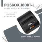 3 inch Portable Label + Receipt thermal printer with 2600mah Battery