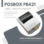 4 Inch Direct Thermal Barcode Label Printer | Auto Cutter USB + Multiple Bluetooth + LAN + WiFi