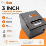 3 inch POS Desktop Thermal Printer with Auto Cutter, Speed: 300mm / Sec, USB + BT + Wifi Interface