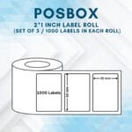 Thermal labels 2 inch x 1 Inch (1000 labels) Set of 3