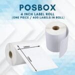 Thermal labels 4 inch x 6 Inch (400 labels) Set of 1"