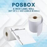 Thermal labels 4 inch x 6 Inch (400 labels) Set of 5
