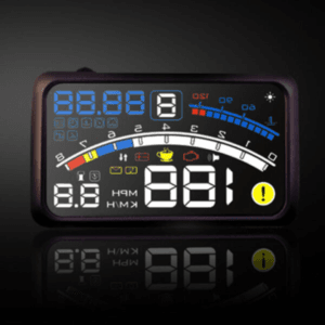 5.5″ HD Car HUD Heads Up Display Speed Warning Fuel Consumption OBD2 OBDII EUOBD for Safety Fresh Driving