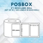Thermal labels 2 inch x 1 Inch (250 labels) Set of 10"