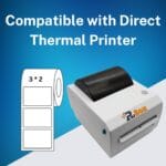 Thermal labels 3 inch x 2 Inch (1000 labels) Set of 5"