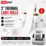 Thermal labels 3 inch x 2 Inch (200 labels) Set of 5