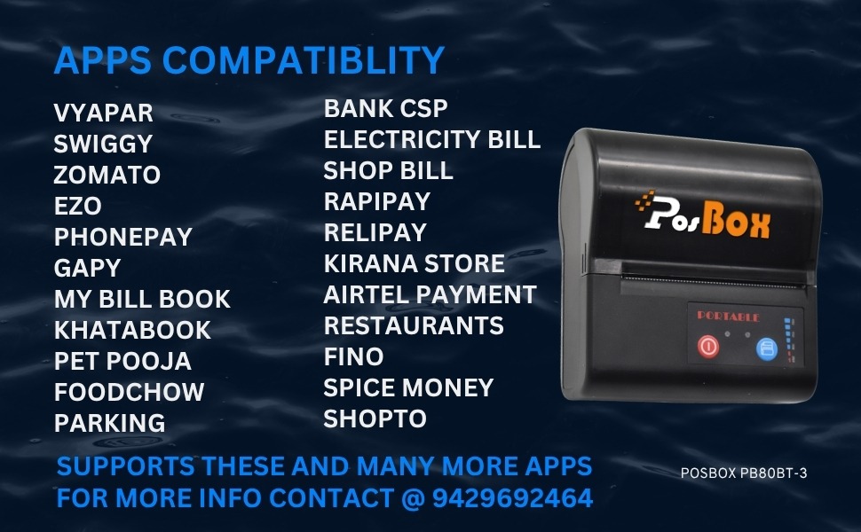 3 Inch 2 in 1 Label + Receipt Printer with USB and Bluetooth for Billing and Labels 