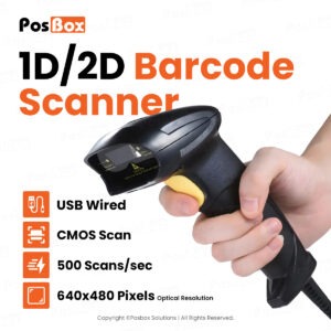 1D/2D/QR Code USB Scanner for Fast & High Speed Scanning Experience | Wired Handheld Barcode Reader