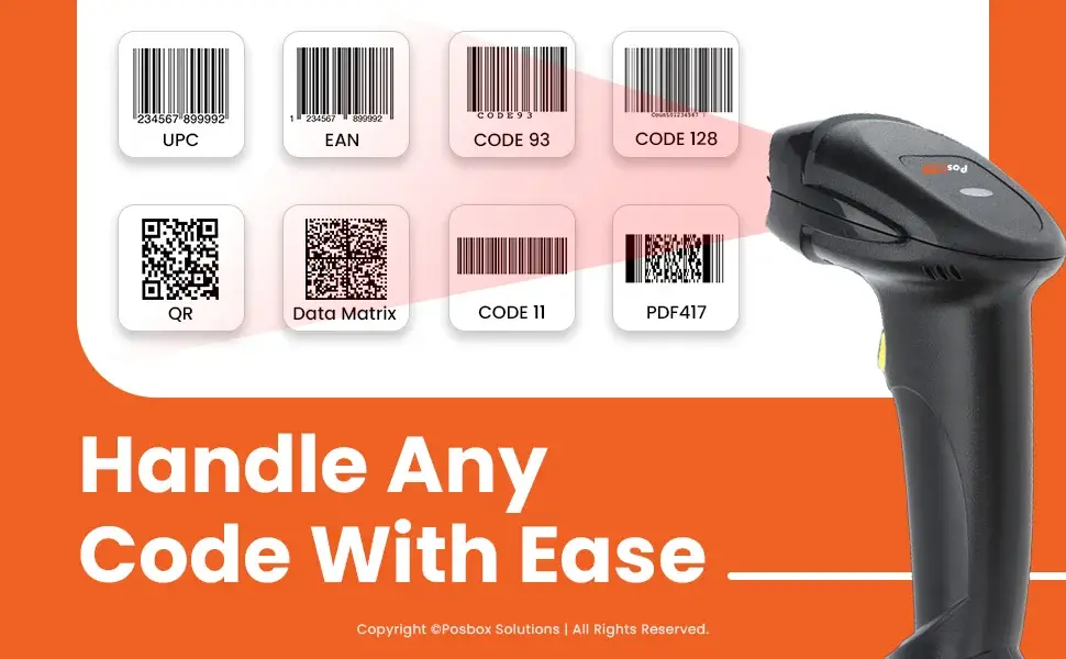 1D/2D/QR Code Barcode Scanner