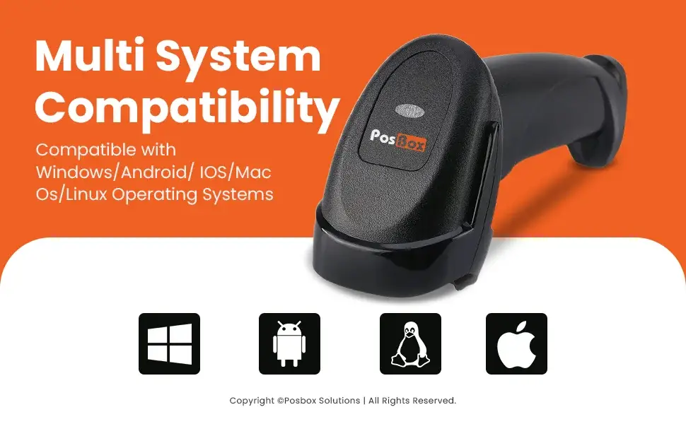 1D/2D/QR Code Barcode Scanner