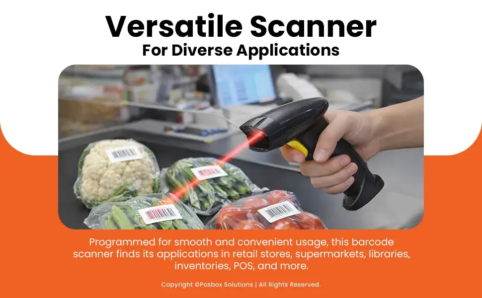 1D/2D/QR Code Barcode Scanner