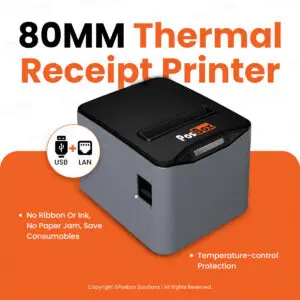 3 inch POS Desktop Thermal Printer with Auto Cutter, Speed: 220mm / Sec, USB + LAN Interface