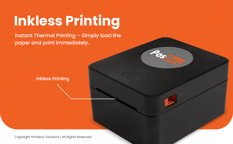 4 Inch Direct Thermal Barcode Label Printer with Auto Calibration USB + Bluetooth Interface