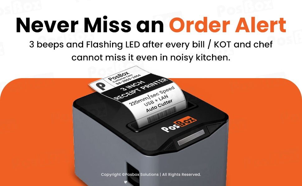 3 inch POS Desktop Thermal Printer with Auto Cutter